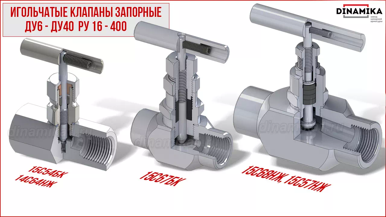 Резьбовые клапаны игольчатые муфтовые в Череповце